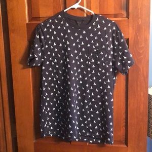 J crew shirt with sailboats